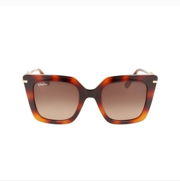 Used Salvatore Ferragamo Sunglasses SF1041S Havana/Brown Gradient with case - Picture 1 of 6